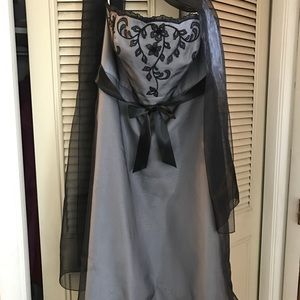 Davids Bridal Tea Length Dress
